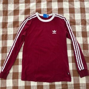 Adidas women’s Burgundy Long Sleeve Tee